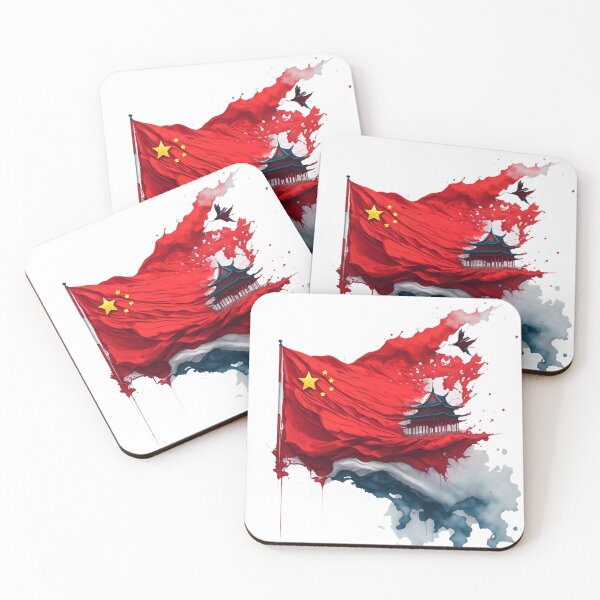 Item preview, Chinese flag splash art designed and sold by Dr-Kane.