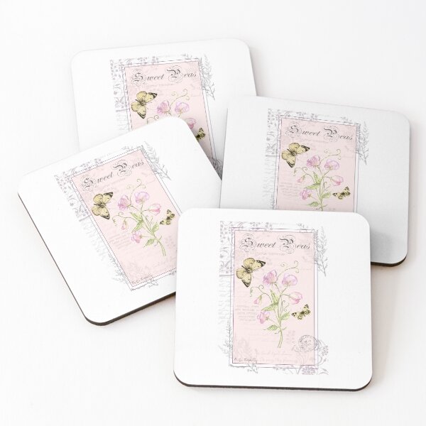 Aperçu de l'œuvre Pois de senteur Fleur Aquarelle Jardin Papillon Nature créée et vendue par Some Little Good.