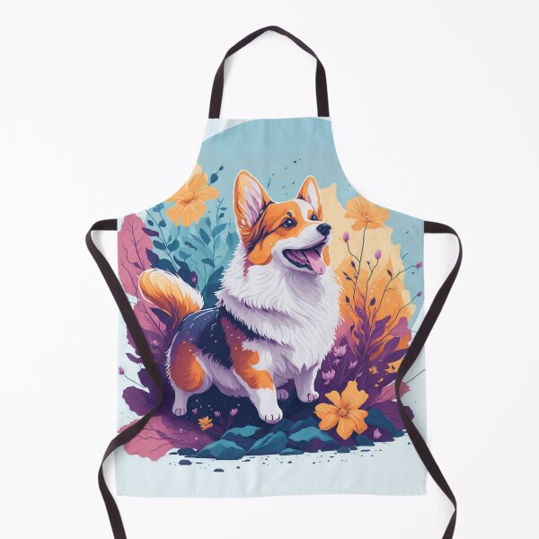 Artikelvorschau, Welsh Corgi Dog von Flowers and Leaves entworfen und verkauft von shokA Design.