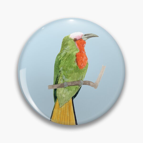 Item preview, RED BEARDED BEE EATER-Nyctyornis amictus designed and sold by BEATRIZ ABAITUA.