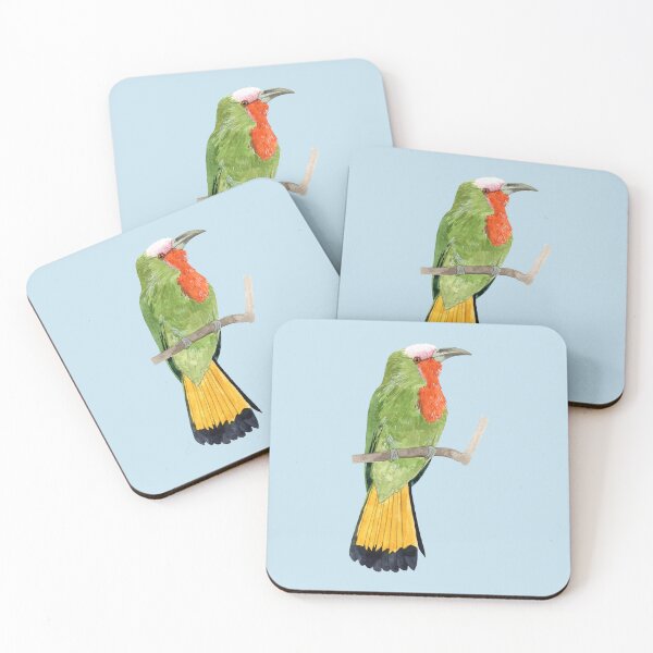 Item preview, RED BEARDED BEE EATER-Nyctyornis amictus designed and sold by BEATRIZ ABAITUA.