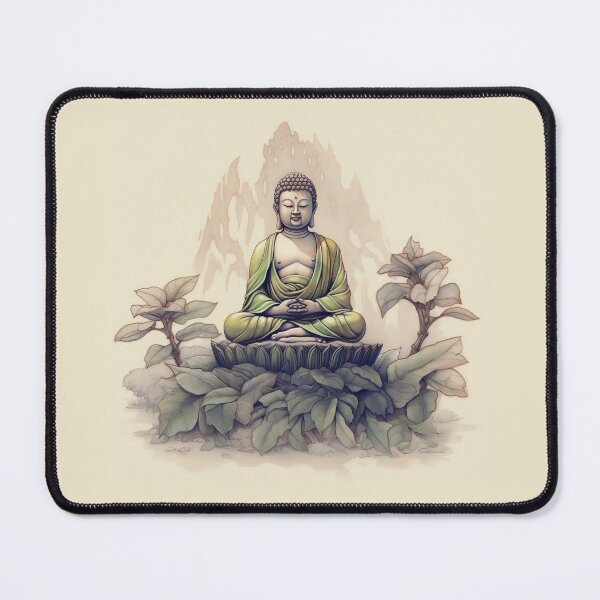 Item preview, Buddha meditating in nature designed and sold by DreamscapePixel.