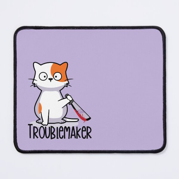 Item preview, Troublemaker Cat - every cat owner knows what I'm talking about! designed and sold by greencatdzine.
