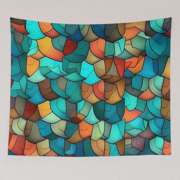 Item preview, Contemporary Pattern with Bold Colours designed and sold by MTJ-Mushrooms.