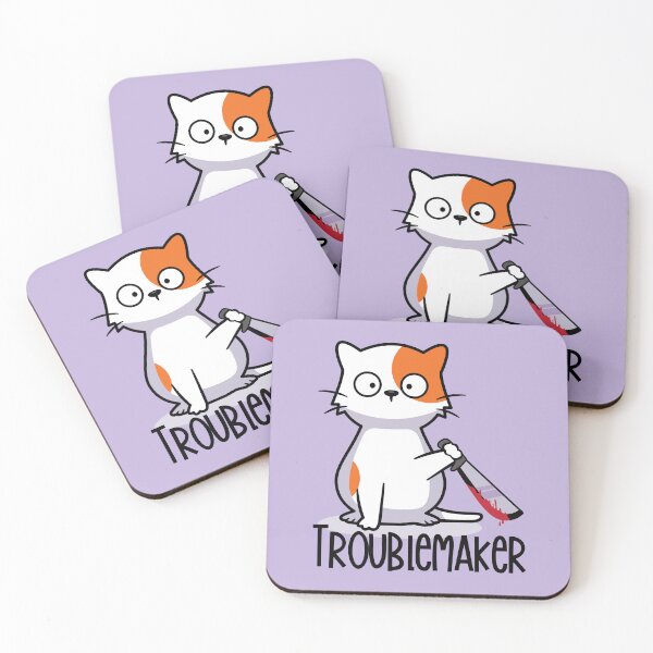Item preview, Troublemaker Cat - every cat owner knows what I'm talking about! designed and sold by greencatdzine.