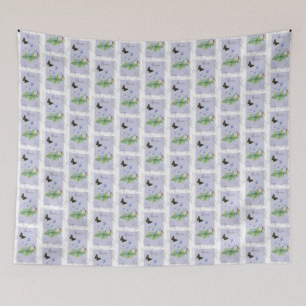 Item preview, Violets Watercolor Garden Butterfly Nature  designed and sold by Some Little Good.