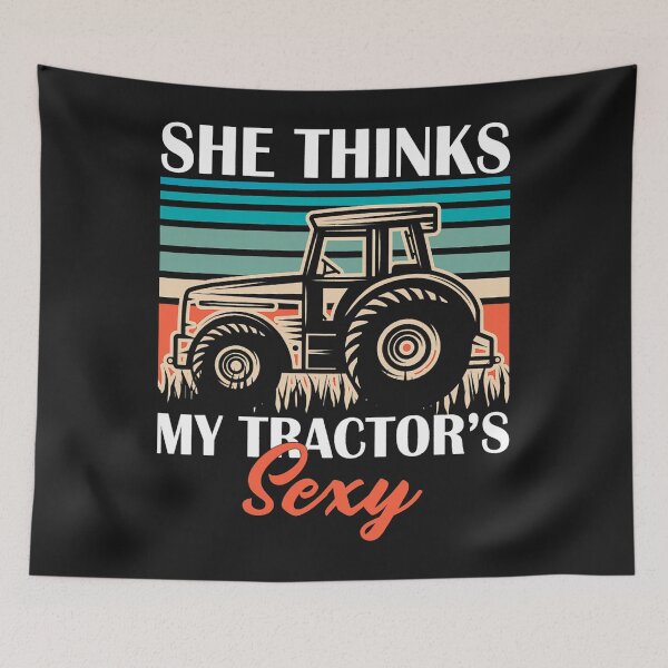 Item preview, Funny Farmer Dad She Thinks My Tractors Sexy designed and sold by RippinDereck.