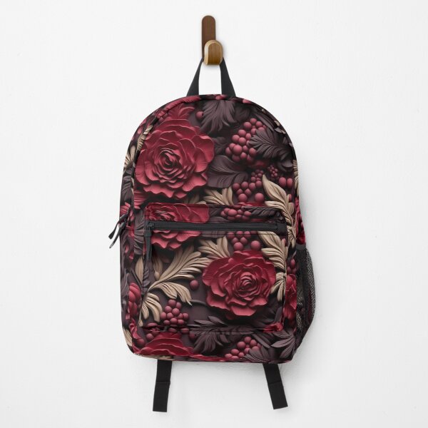 Item preview, 3D Red Brown Floral designed and sold by LittleLadyMD.