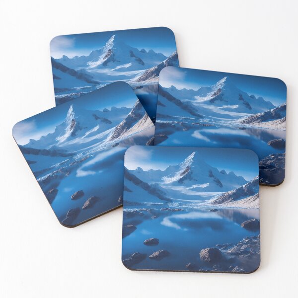 Item preview, Glacial Landscapes With a Distant Mountain Range or Hill, Ai Generated Art designed and sold by AiGens.