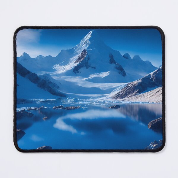 Item preview, Glacial Landscapes With a Distant Mountain Range or Hill, Ai Generated Art designed and sold by AiGens.