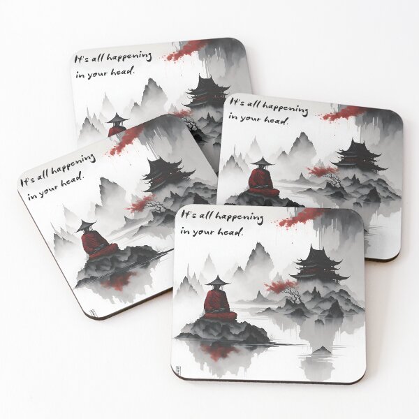 Item preview, In your head Zen quote designed and sold by ZenStickConcept.