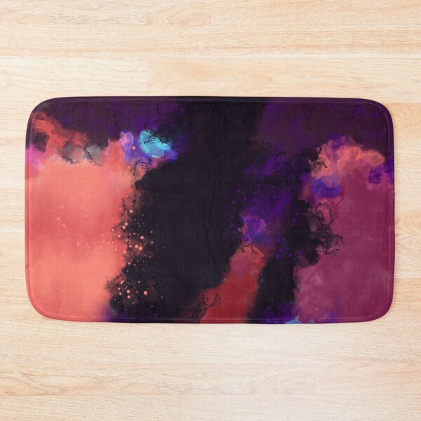 Item preview, Dark Temptation - Eggplant Violet Blue Coral Abstract Art designed and sold by Joey Santiago.