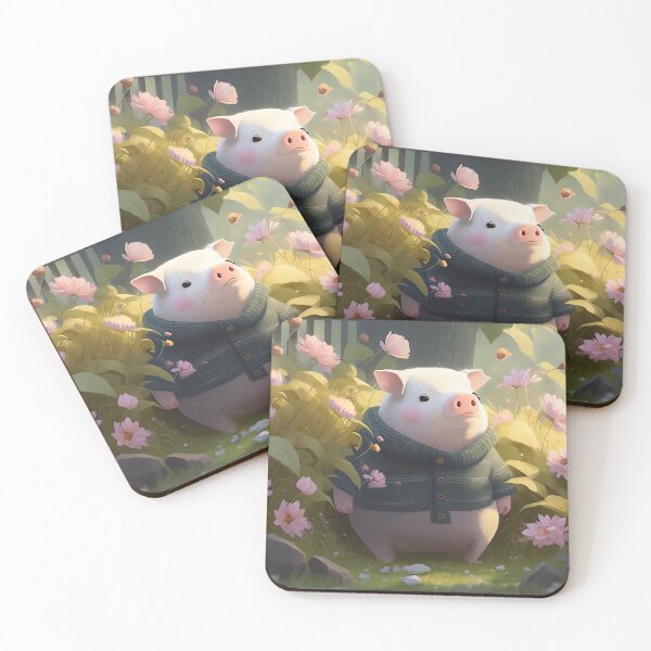 Item preview, Flowery Piggy Paradise designed and sold by Wallbreaker Pig.