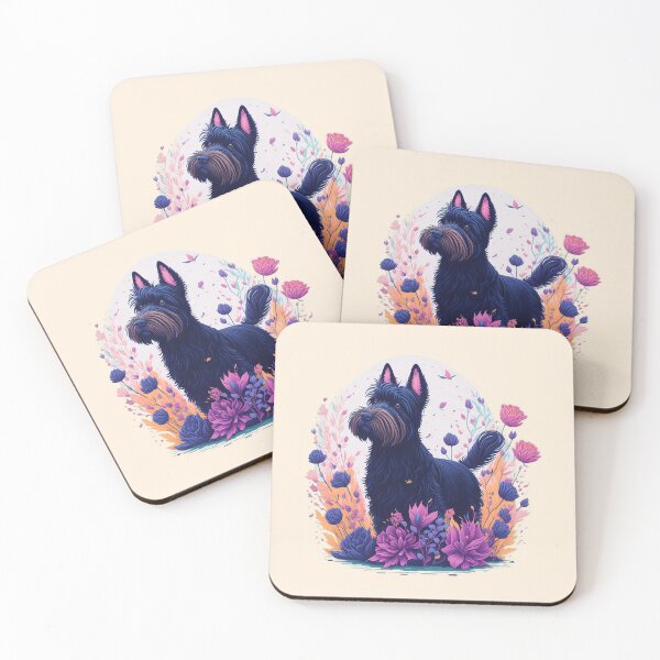 Item preview, scottish terrier dog by Flowers and moon designed and sold by shokA Design.