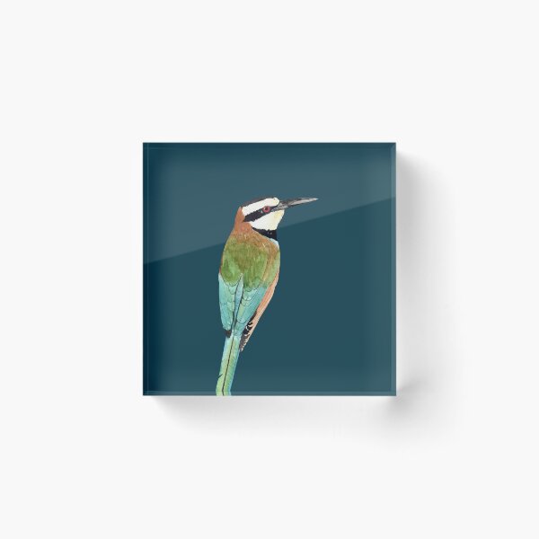 Item preview, WHITE THROATED BEE EATER-Merops albicollis designed and sold by BEATRIZ ABAITUA.