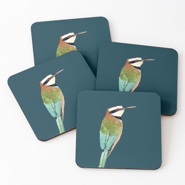 Item preview, WHITE THROATED BEE EATER-Merops albicollis designed and sold by BEATRIZ ABAITUA.