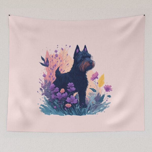 Item preview, scottish terrier dog by Flowers and moon designed and sold by shokA Design.