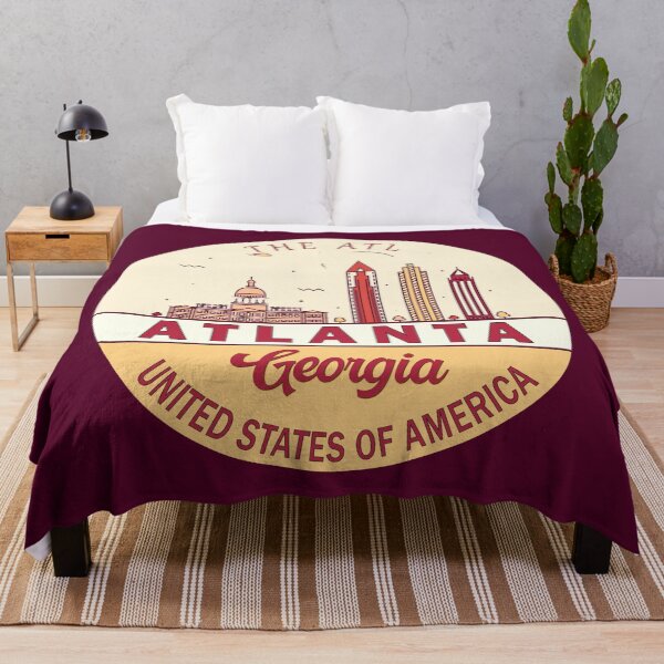 Item preview, Atlanta Georgia City Skyline Emblem designed and sold by KrisSidDesigns.