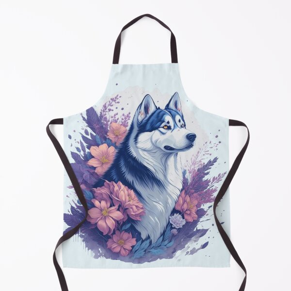 Aperçu de l'œuvre chien husky sibérien par Flowers and moon créée et vendue par shokA Design.