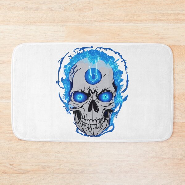 Item preview, blue electric skull  designed and sold by jkrphoto.