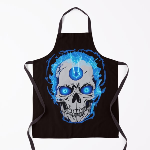 Item preview, blue electric skull  designed and sold by jkrphoto.