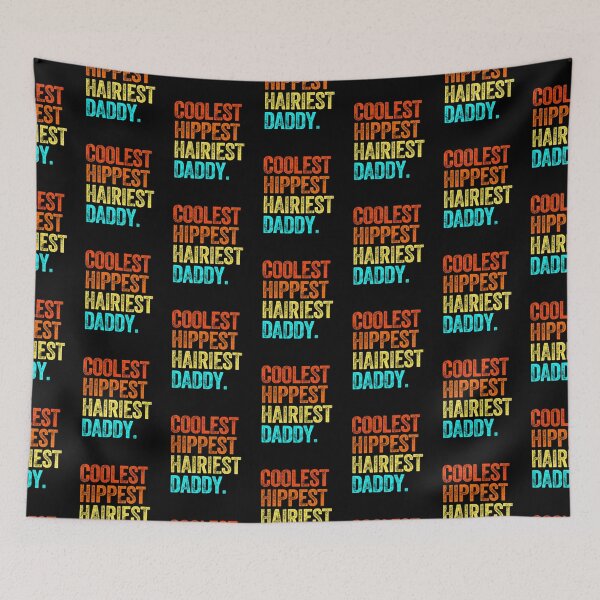 Item preview, COOLEST HIPPEST HAIRIEST DADDY beard facial hair beard fathers day birthday designed and sold by w1ckerman.