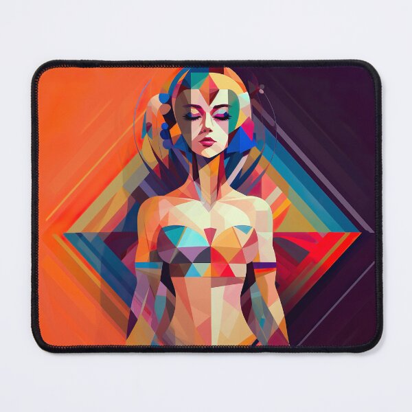 Item preview, Harmony in Diversity: Abstract Geometric Woman Avatar designed and sold by EVA4designs.