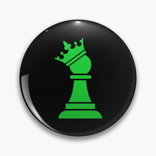 Item preview, Green Chess Pawn with Crown | King, Queen, and Grand Master designed and sold by Quality Design.