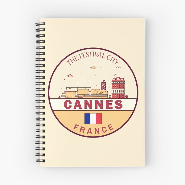 Item preview, Cannes France City Skyline Emblem designed and sold by KrisSidDesigns.