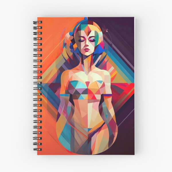 Item preview, Harmony in Diversity: Abstract Geometric Woman Avatar designed and sold by EVA4designs.