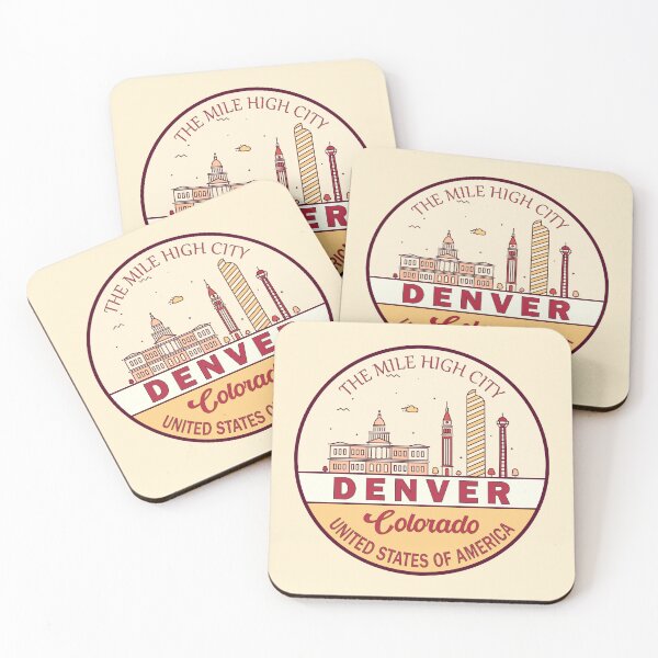 Item preview, Denver Colorado City Skyline Emblem designed and sold by KrisSidDesigns.