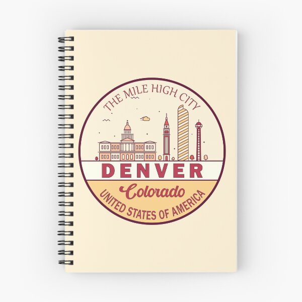 Item preview, Denver Colorado City Skyline Emblem designed and sold by KrisSidDesigns.