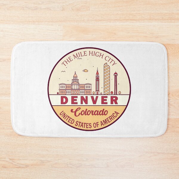 Item preview, Denver Colorado City Skyline Emblem designed and sold by KrisSidDesigns.