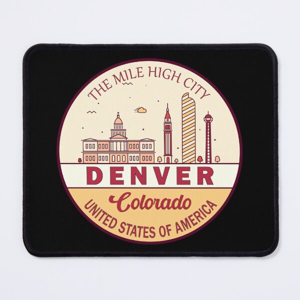 Item preview, Denver Colorado City Skyline Emblem designed and sold by KrisSidDesigns.