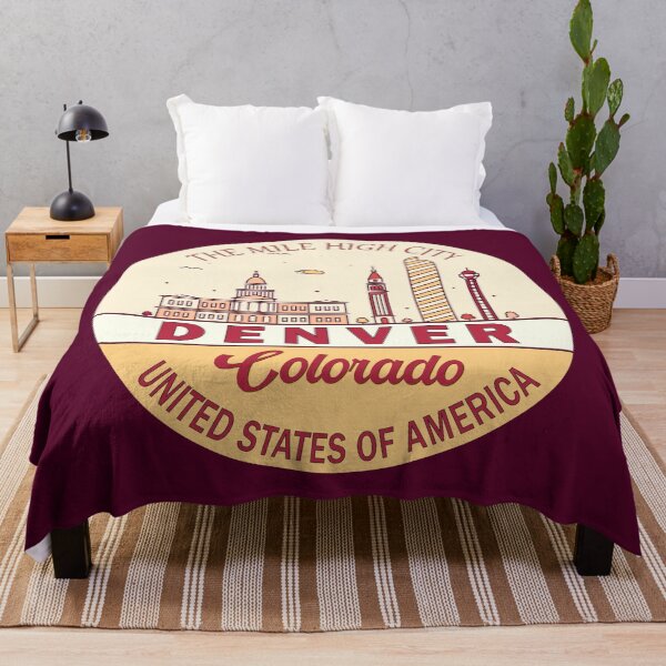 Item preview, Denver Colorado City Skyline Emblem designed and sold by KrisSidDesigns.