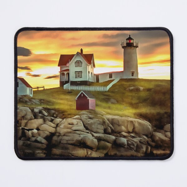Item preview, Nubble Lighthouse - Painting designed and sold by cmphotographs.