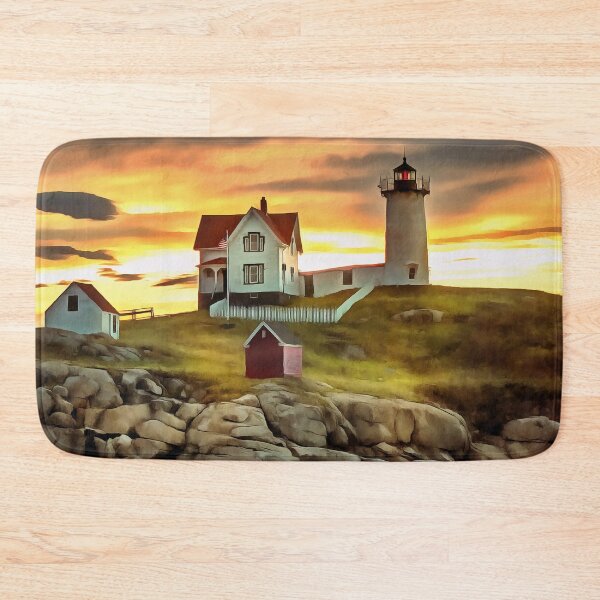 Item preview, Nubble Lighthouse - Painting designed and sold by cmphotographs.