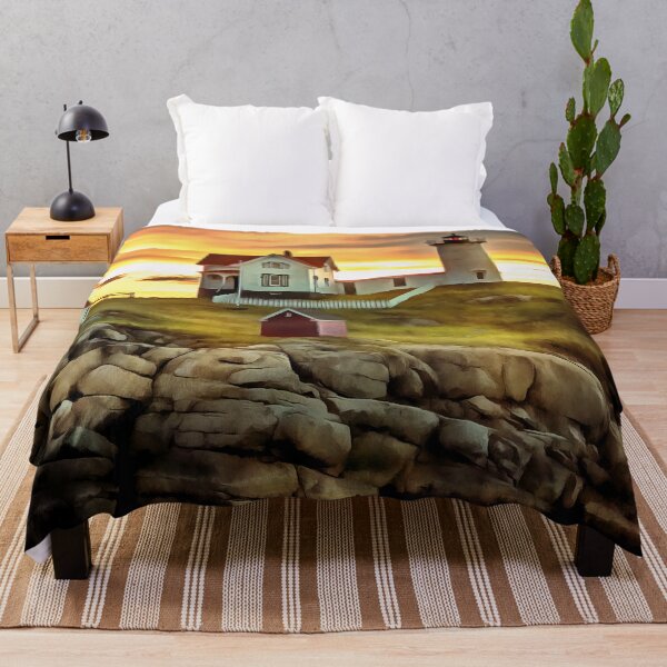 Item preview, Nubble Lighthouse - Painting designed and sold by cmphotographs.
