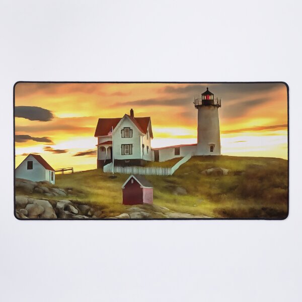Item preview, Nubble Lighthouse - Painting designed and sold by cmphotographs.