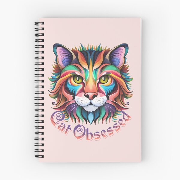 Aperçu de l'œuvre Cat Obsessed et amoureux des chats créée et vendue par Tee-Craftify.