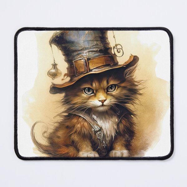 Item preview, Copy of Cat wearing hat,yellow color,abstract,cartoon designed and sold by Hermossa-Art.