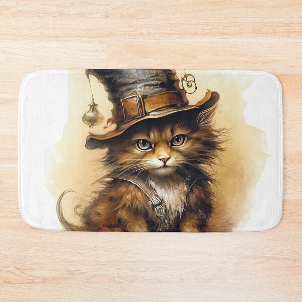 Item preview, Copy of Cat wearing hat,yellow color,abstract,cartoon designed and sold by Hermossa-Art.
