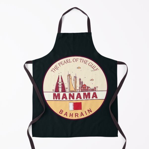 Item preview, Manama Bahrain City Skyline Emblem designed and sold by KrisSidDesigns.