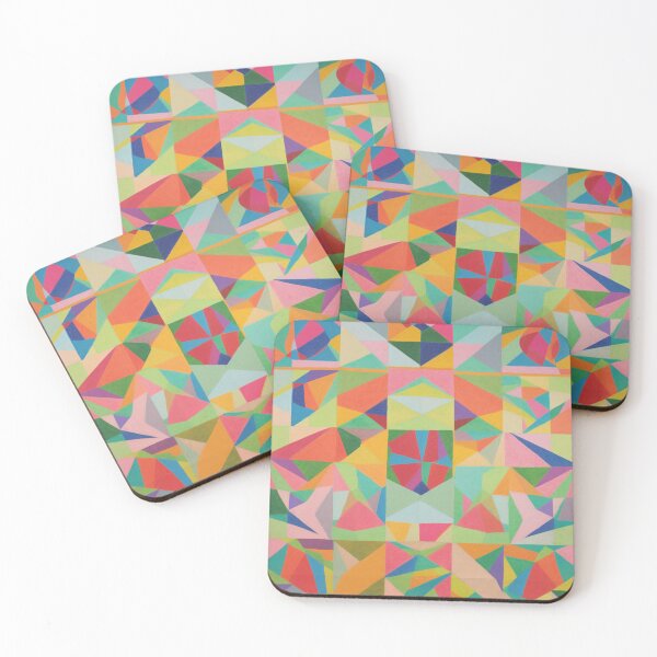Item preview, Colorful abstract background pettern Color decorative element Geometric pop art designed and sold by PinkPinkArts.