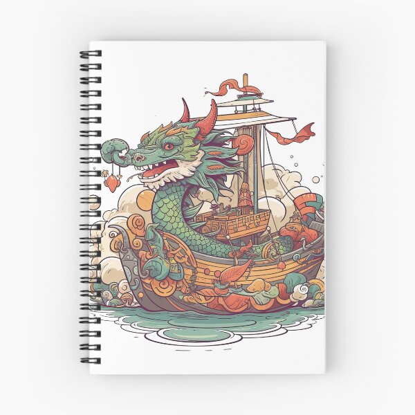 Item preview, Dragon Angler’s Bearded Boat Fishing Adventure: Experience Aquatic Serenity and Reel in Your New Catch! designed and sold by DooodleGod.