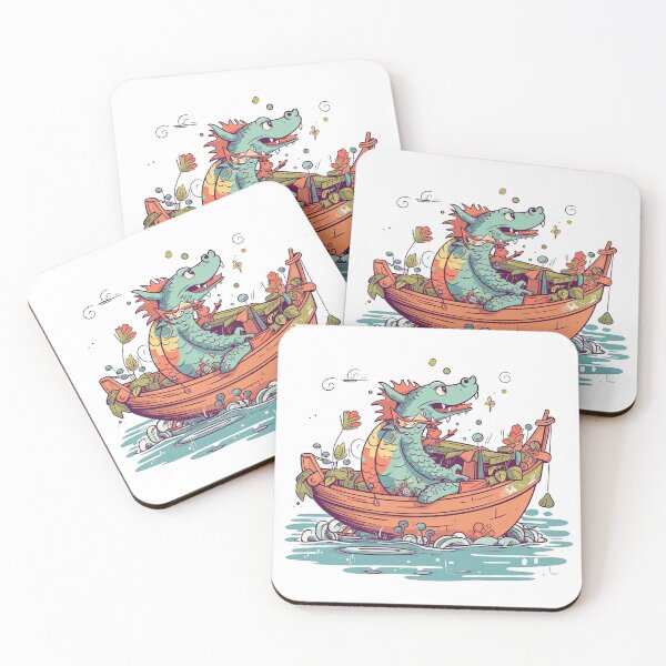 Item preview, Dragon Angler Boat Company's Peaceful Fishing Adventure on the Water designed and sold by DooodleGod.