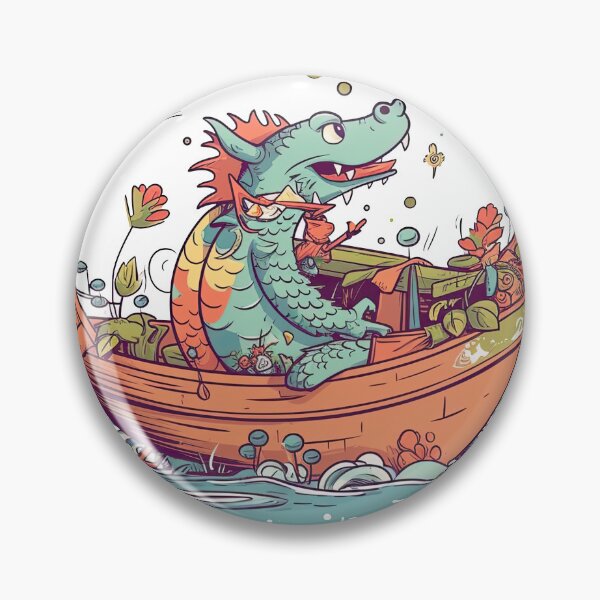 Item preview, Dragon Angler Boat Company Peaceful Fishing Adventure on the Water designed and sold by DooodleGod.