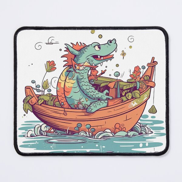 Item preview, Dragon Angler Boat Company's Peaceful Fishing Adventure on the Water designed and sold by DooodleGod.