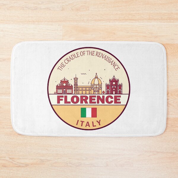Item preview, Florence Italy City Skyline Emblem designed and sold by KrisSidDesigns.