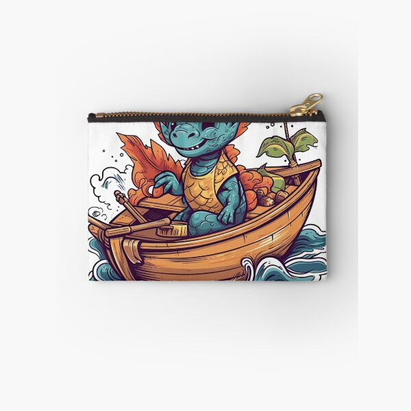 Item preview, Dragon Fishing Gear: Relax on a Peaceful Boat Expedition with Our Bearded Captain for Calm Angling. designed and sold by DooodleGod.